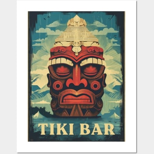 Tiki Bar | Retro Travel Style Posters and Art